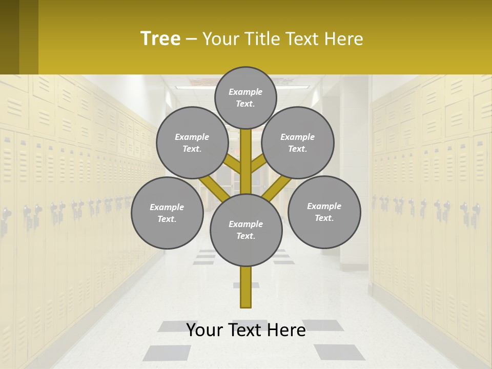 School Lockers PowerPoint Template