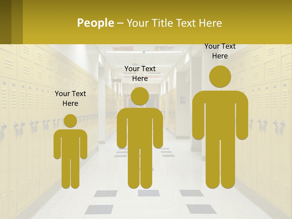 School Lockers PowerPoint Template