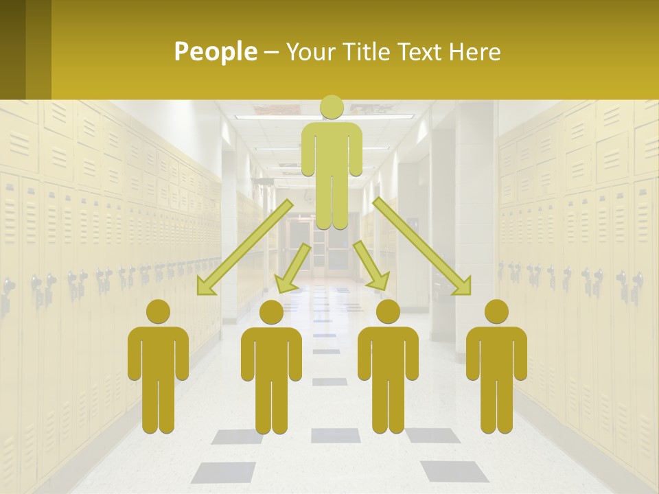 School Lockers PowerPoint Template