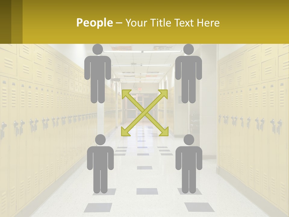 School Lockers PowerPoint Template