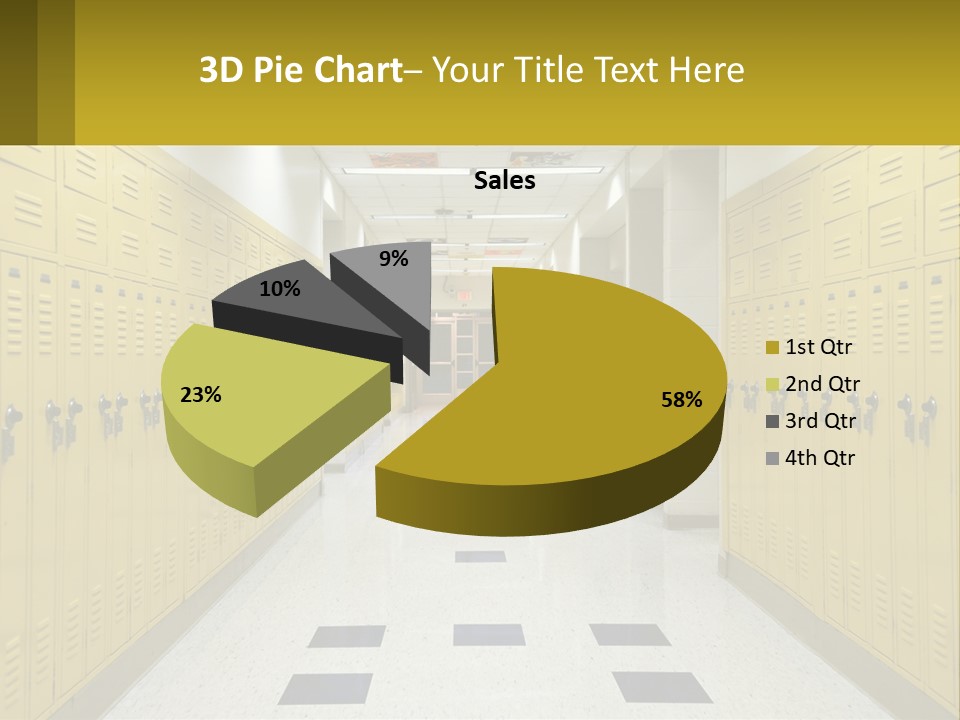 School Lockers PowerPoint Template