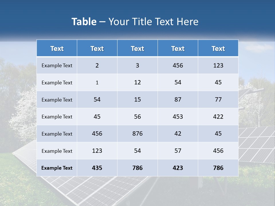 Solar Panels PowerPoint Template