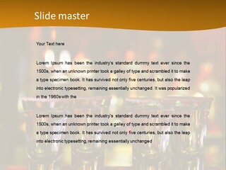 Stacks On The Bar PowerPoint Template