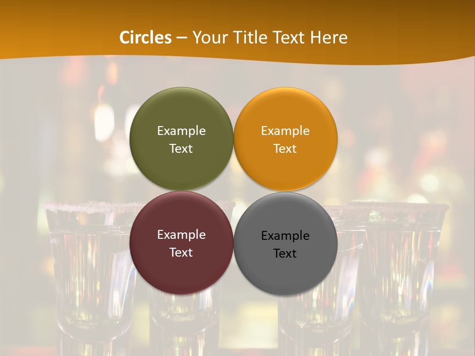 Stacks On The Bar PowerPoint Template