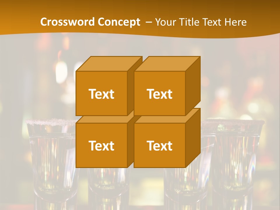 Stacks On The Bar PowerPoint Template