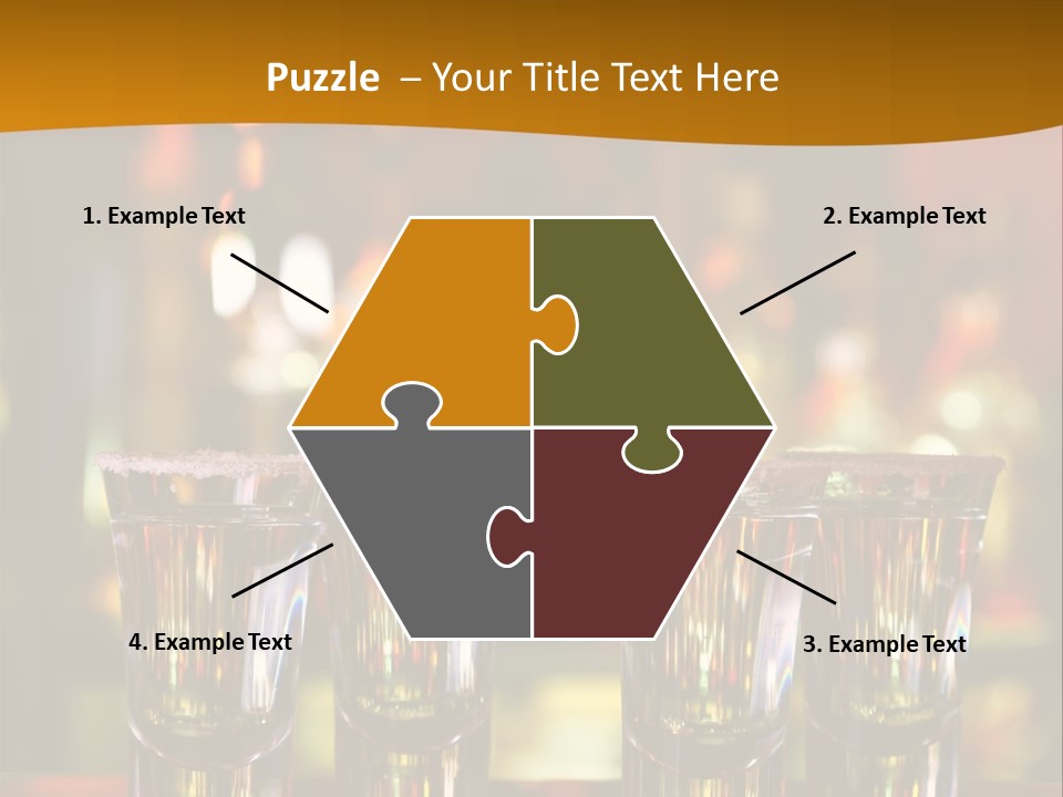 Stacks On The Bar PowerPoint Template