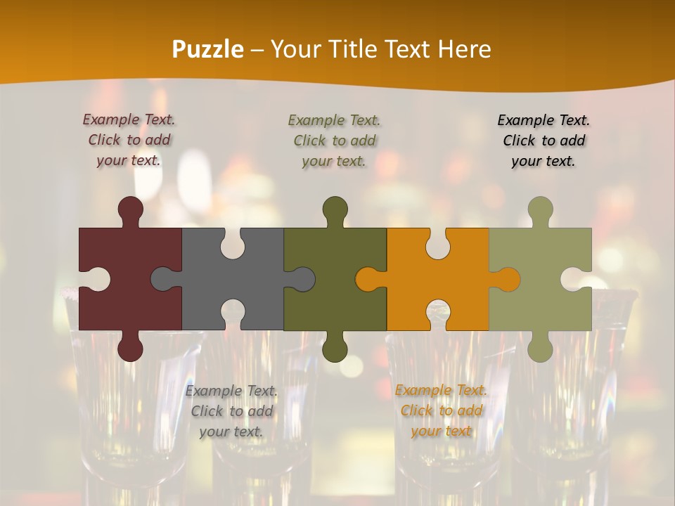 Stacks On The Bar PowerPoint Template