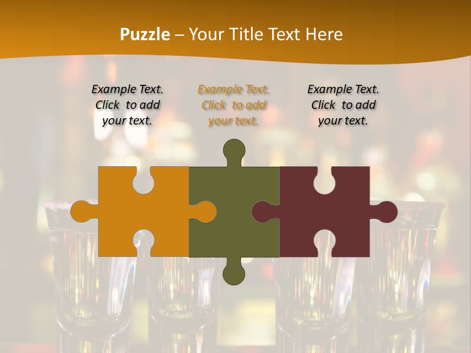 Stacks On The Bar PowerPoint Template