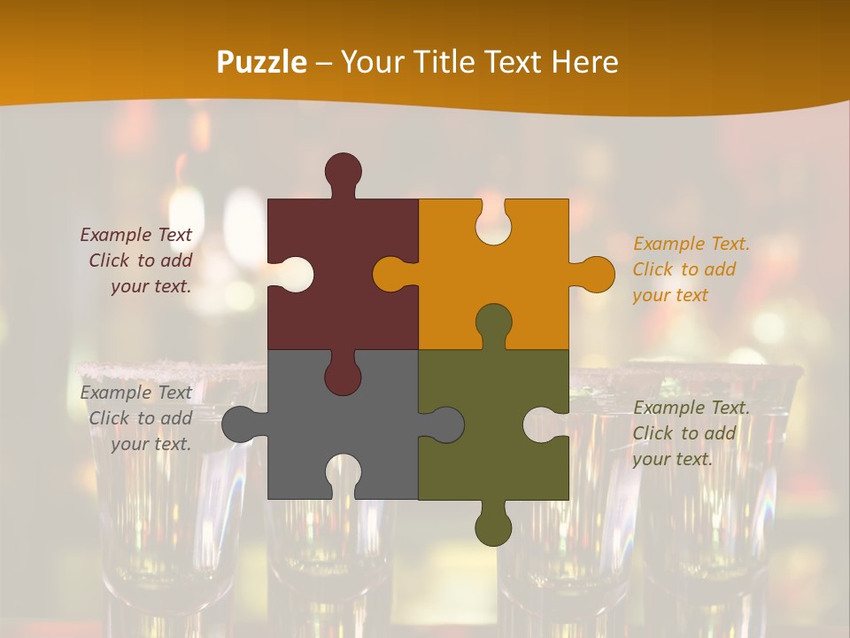 Stacks On The Bar PowerPoint Template