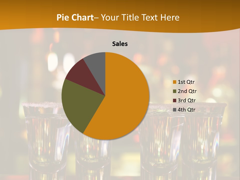 Stacks On The Bar PowerPoint Template