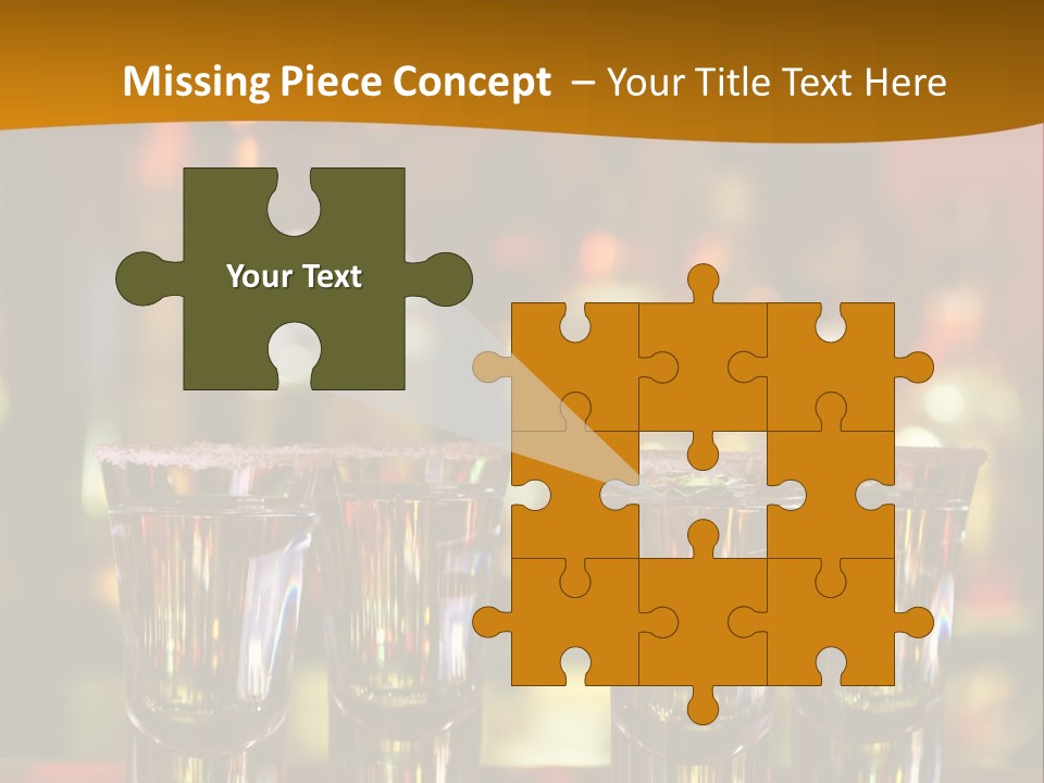 Stacks On The Bar PowerPoint Template