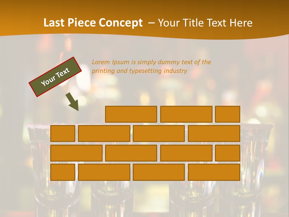 Stacks On The Bar PowerPoint Template