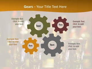 Stacks On The Bar PowerPoint Template
