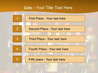 Stacks On The Bar PowerPoint Template