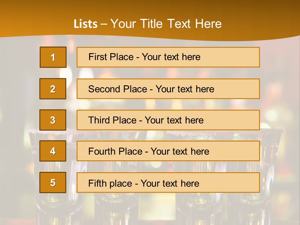 Stacks On The Bar PowerPoint Template