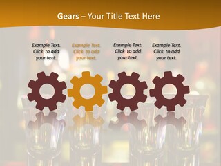 Stacks On The Bar PowerPoint Template