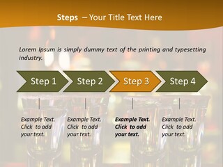 Stacks On The Bar PowerPoint Template