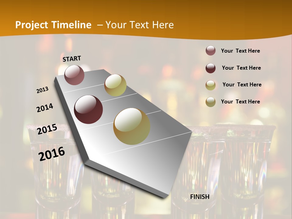 Stacks On The Bar PowerPoint Template