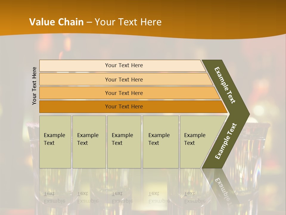 Stacks On The Bar PowerPoint Template