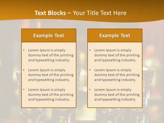 Stacks On The Bar PowerPoint Template