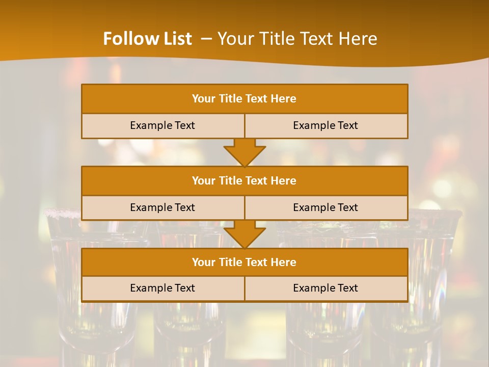 Stacks On The Bar PowerPoint Template