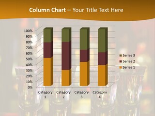 Stacks On The Bar PowerPoint Template