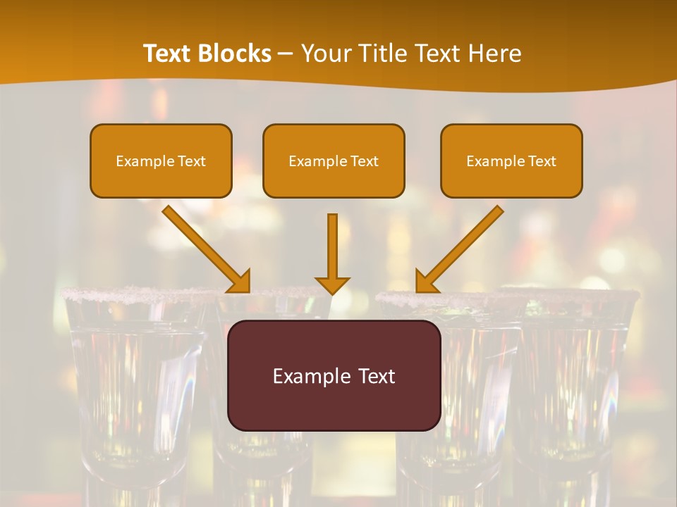 Stacks On The Bar PowerPoint Template