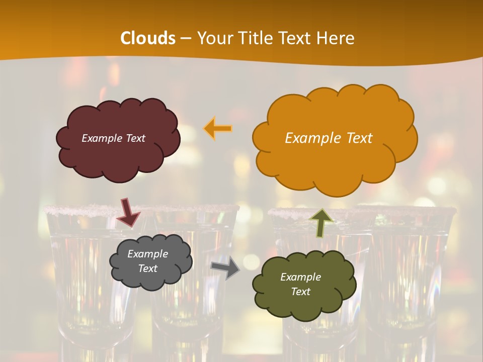 Stacks On The Bar PowerPoint Template