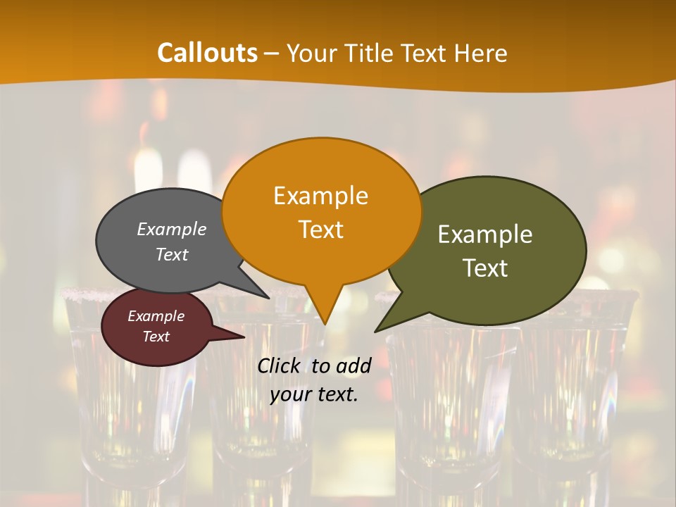 Stacks On The Bar PowerPoint Template