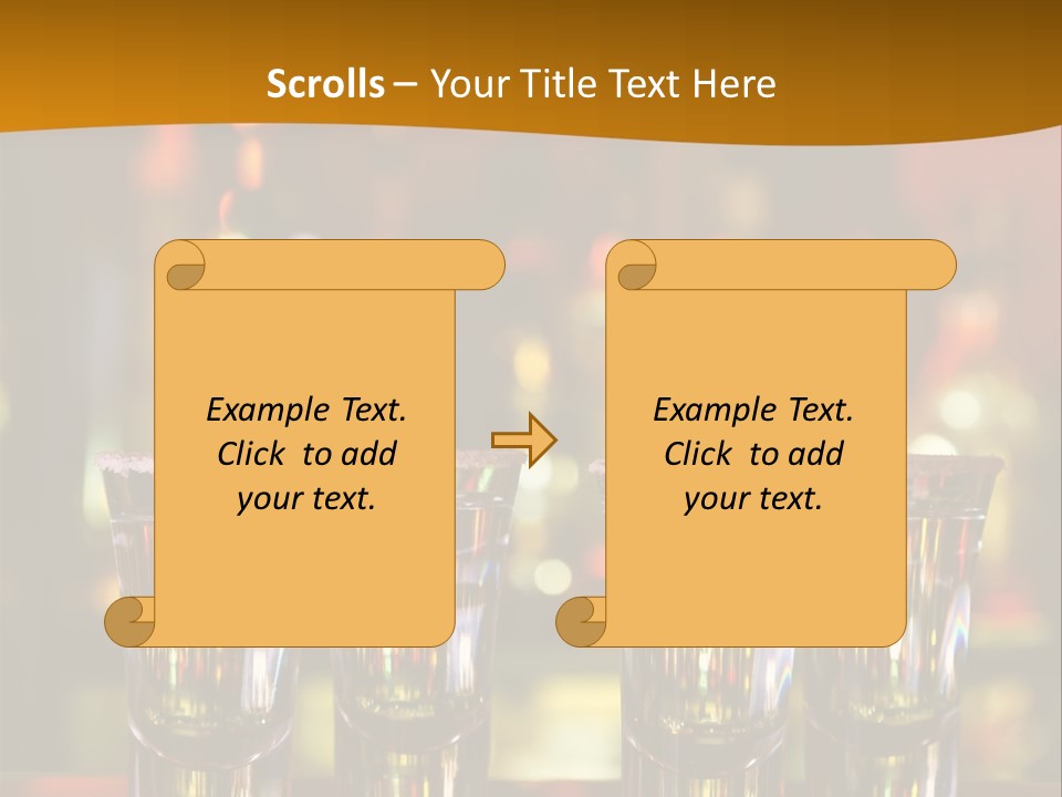 Stacks On The Bar PowerPoint Template