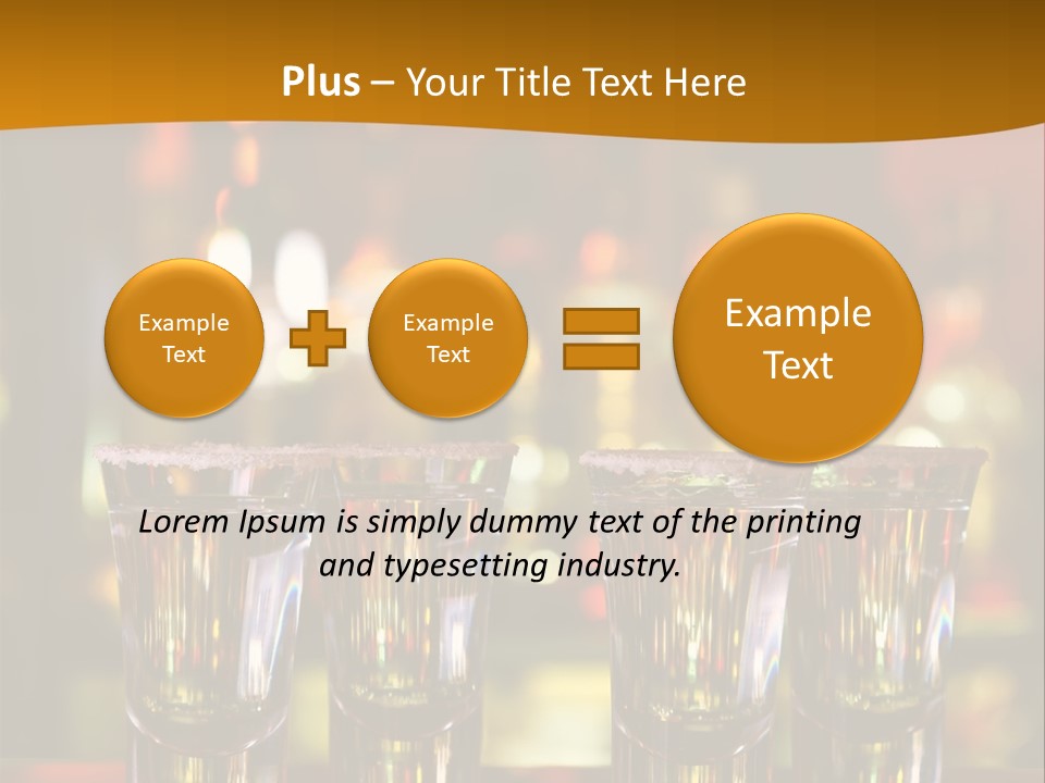 Stacks On The Bar PowerPoint Template