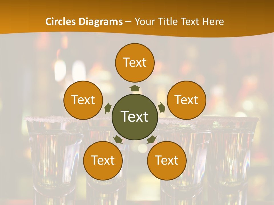 Stacks On The Bar PowerPoint Template