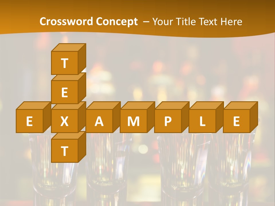 Stacks On The Bar PowerPoint Template