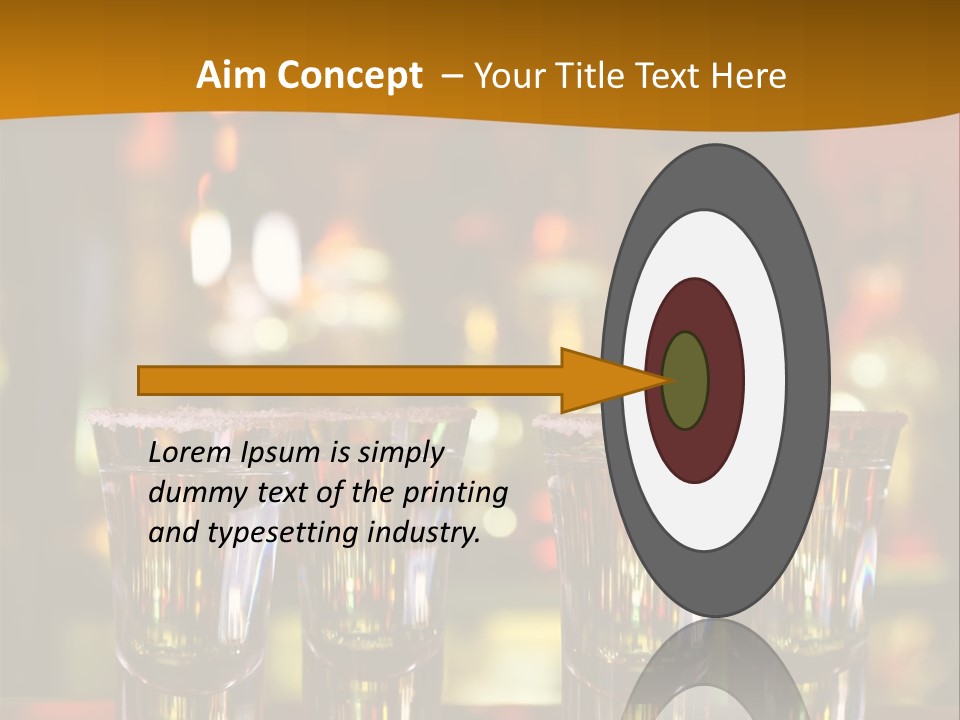 Stacks On The Bar PowerPoint Template