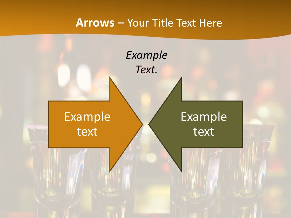 Stacks On The Bar PowerPoint Template