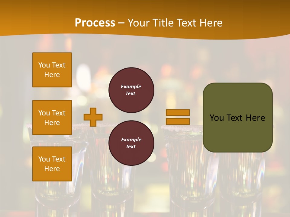Stacks On The Bar PowerPoint Template