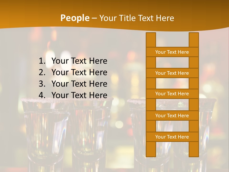 Stacks On The Bar PowerPoint Template