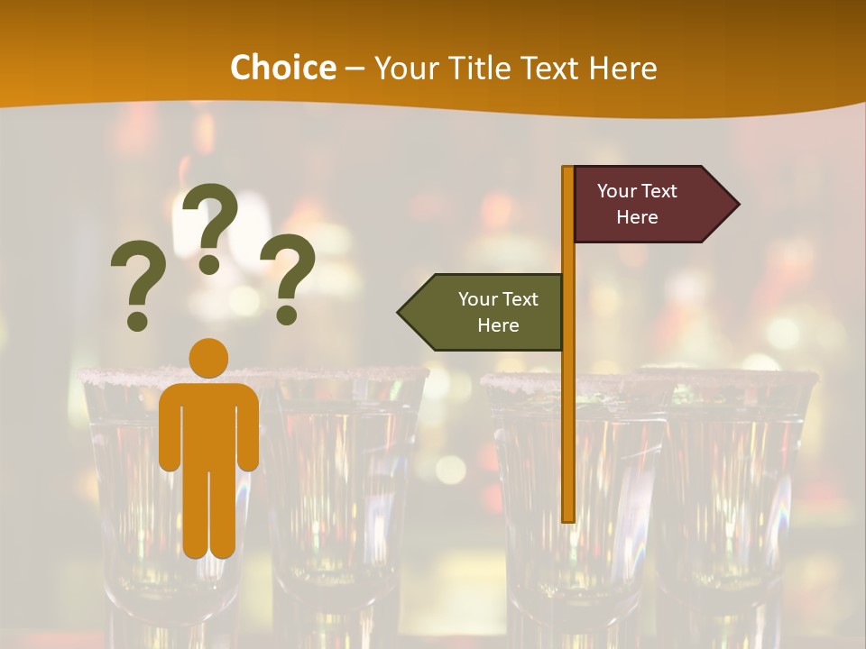 Stacks On The Bar PowerPoint Template