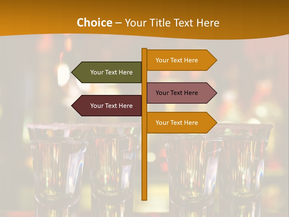 Stacks On The Bar PowerPoint Template