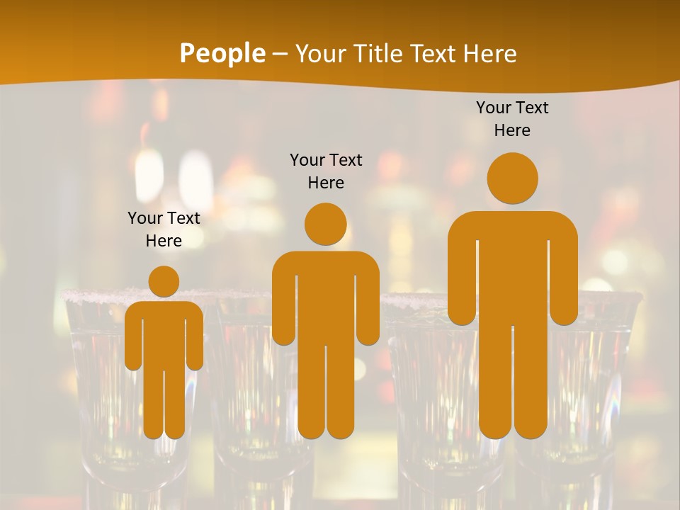 Stacks On The Bar PowerPoint Template