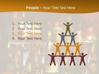 Stacks On The Bar PowerPoint Template