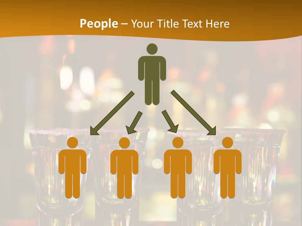Stacks On The Bar PowerPoint Template