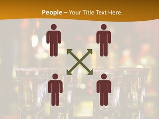 Stacks On The Bar PowerPoint Template