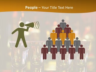Stacks On The Bar PowerPoint Template