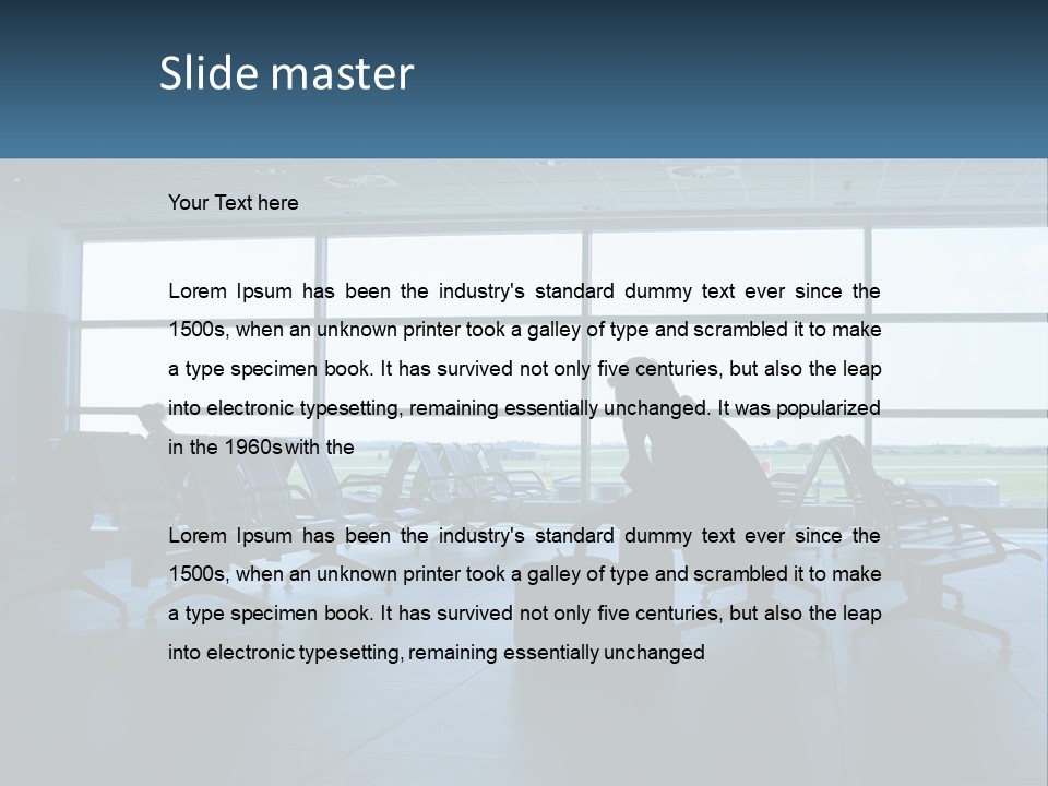 Waiting Hall PowerPoint Template