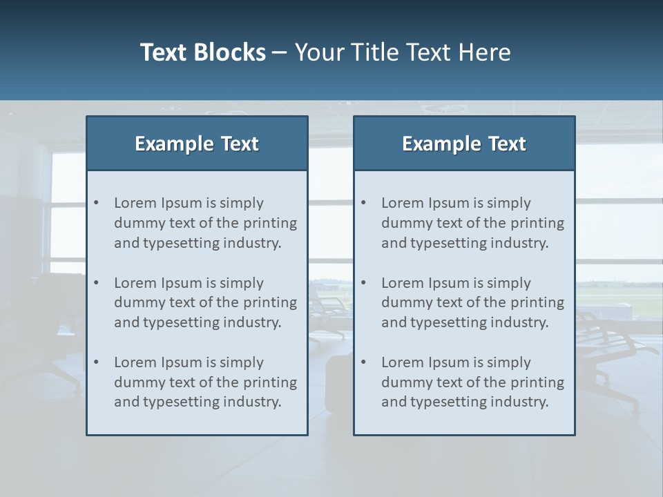 Waiting Hall PowerPoint Template