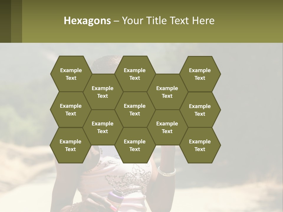 Girl Inflates Soap Bubbles PowerPoint Template