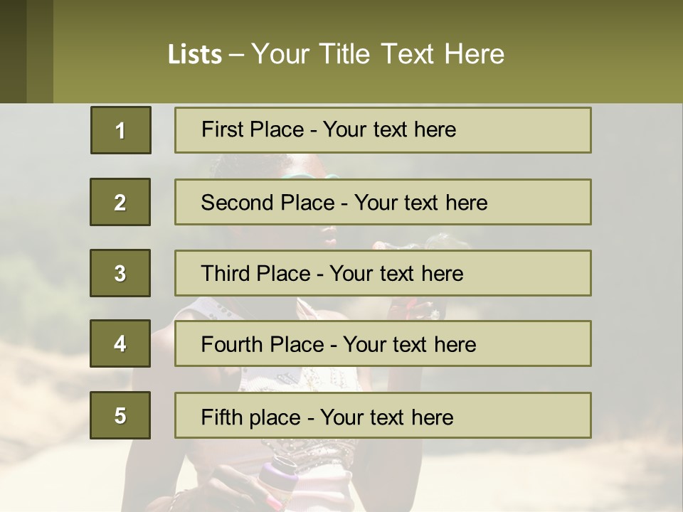 Girl Inflates Soap Bubbles PowerPoint Template