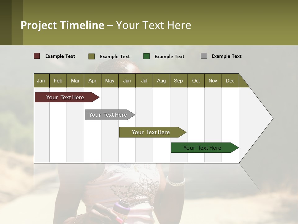 Girl Inflates Soap Bubbles PowerPoint Template