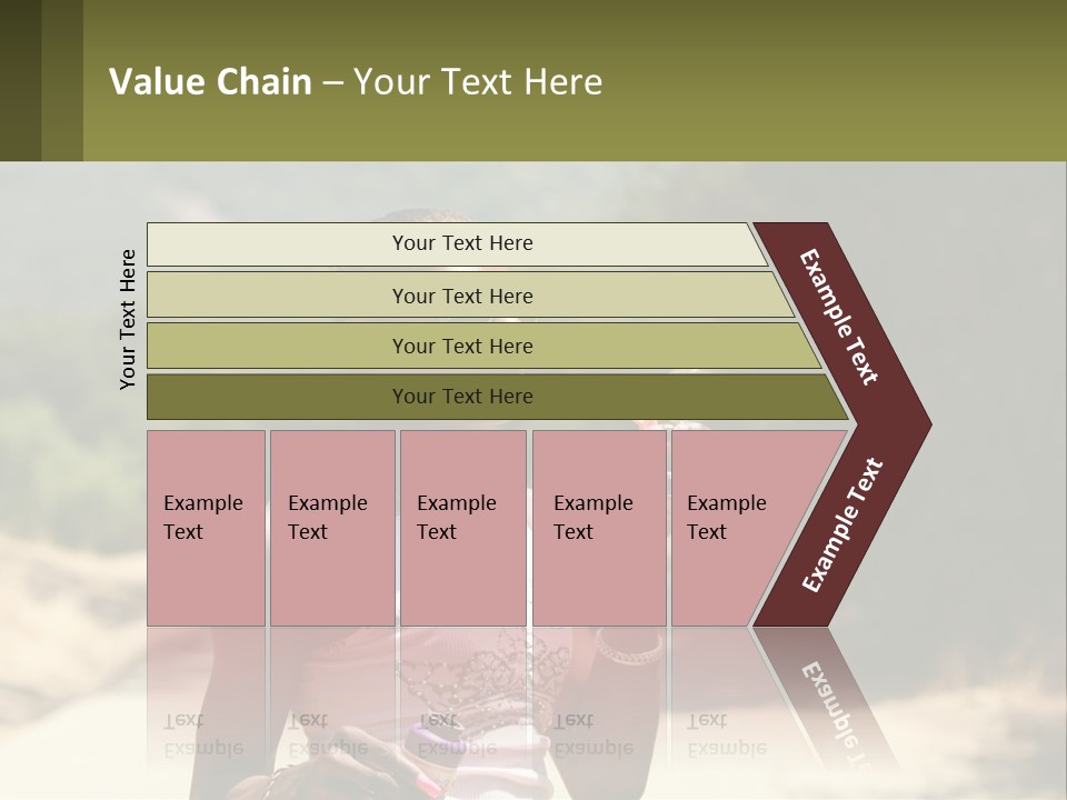 Girl Inflates Soap Bubbles PowerPoint Template